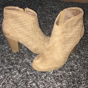 Tan booties